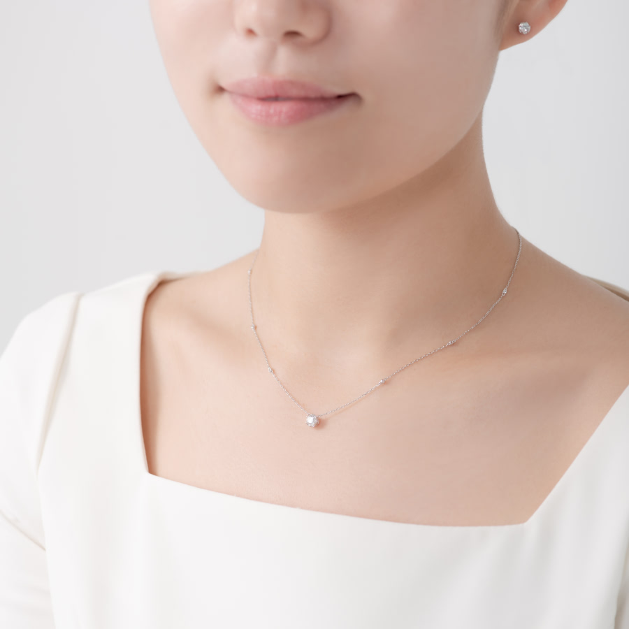 프리제 Set 14k 화이트골드 0.3ct & 0.25ct