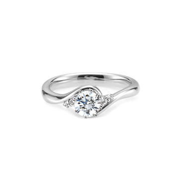 Philia II ring 14k White gold CZ 0.5ct