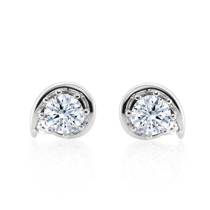 필리아II 귀걸이 14k 화이트골드 0.25ct