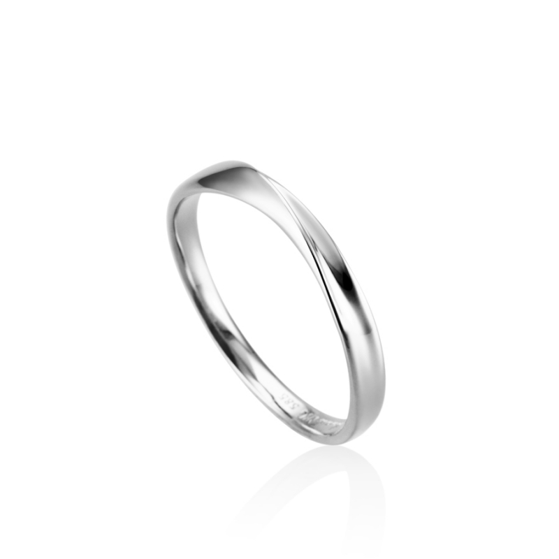 Infinity ring I MG (M) 14k White gold