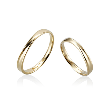 Infinity I MG wedding ring Set (M&S) 14k gold