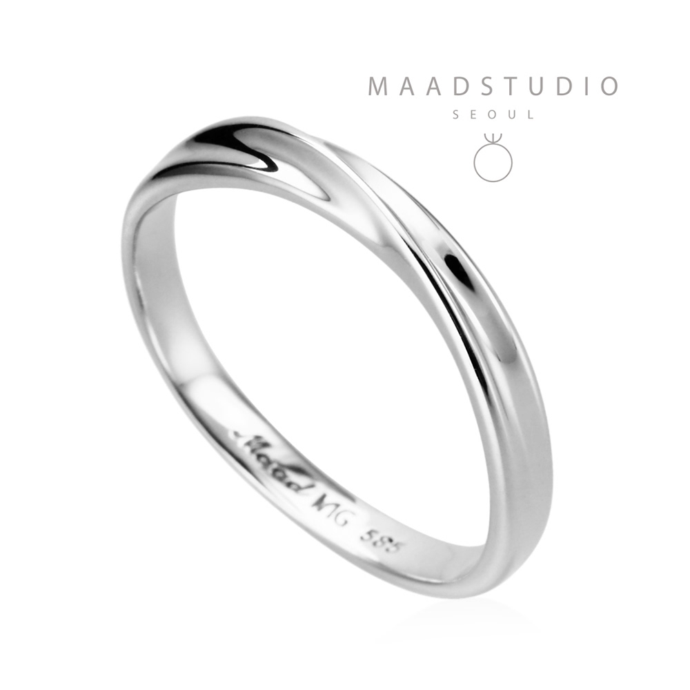 Infinity ring II MG (S) 14k White gold