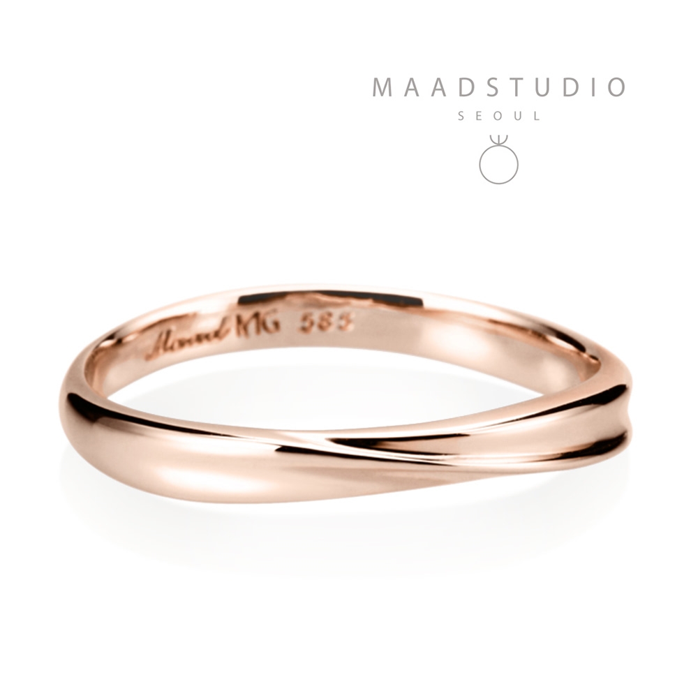 Infinity ring II MG (S) 14k Red gold