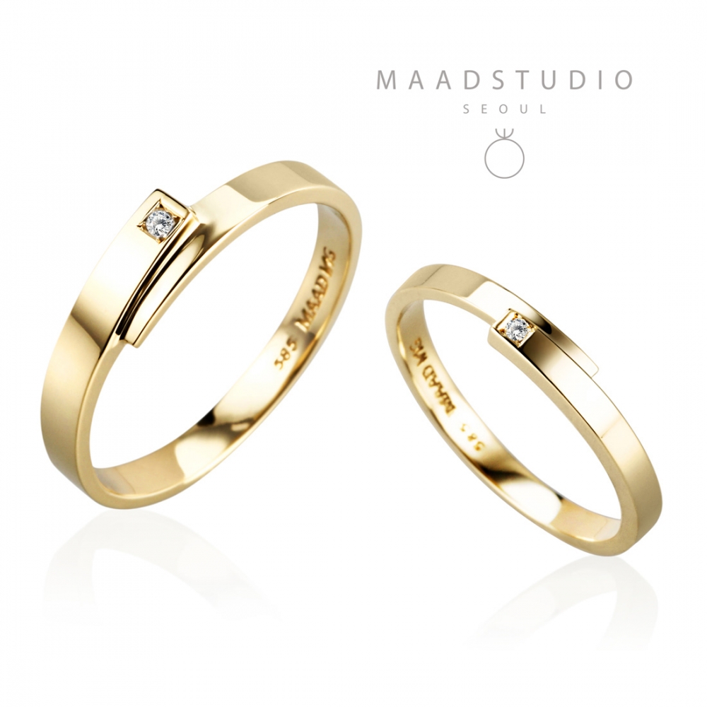 Covering MG wedding ring Set (M&S) 14k gold Diamond
