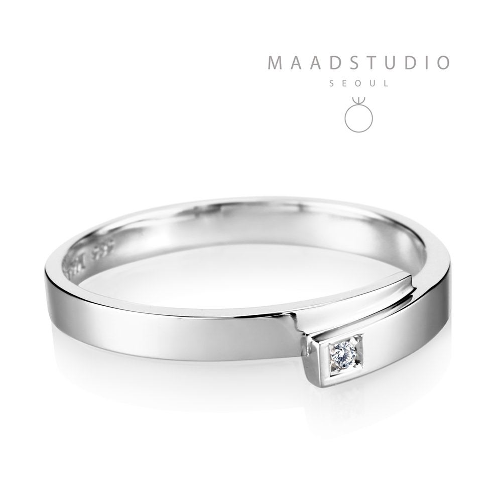 Covering MG ring (S) 14k White gold Diamond