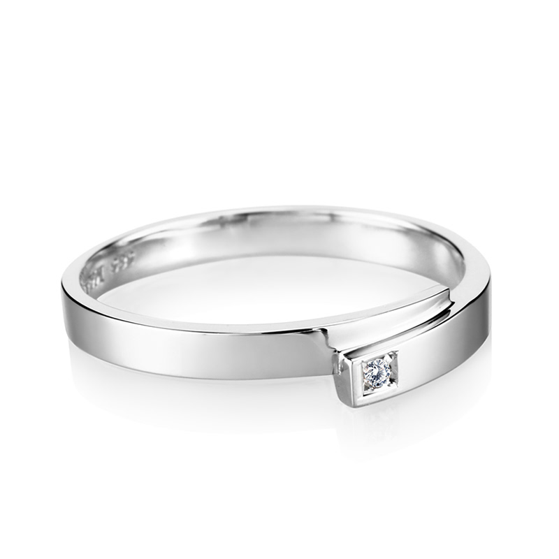 커버링 MG (소) 14k 화이트골드 diamond