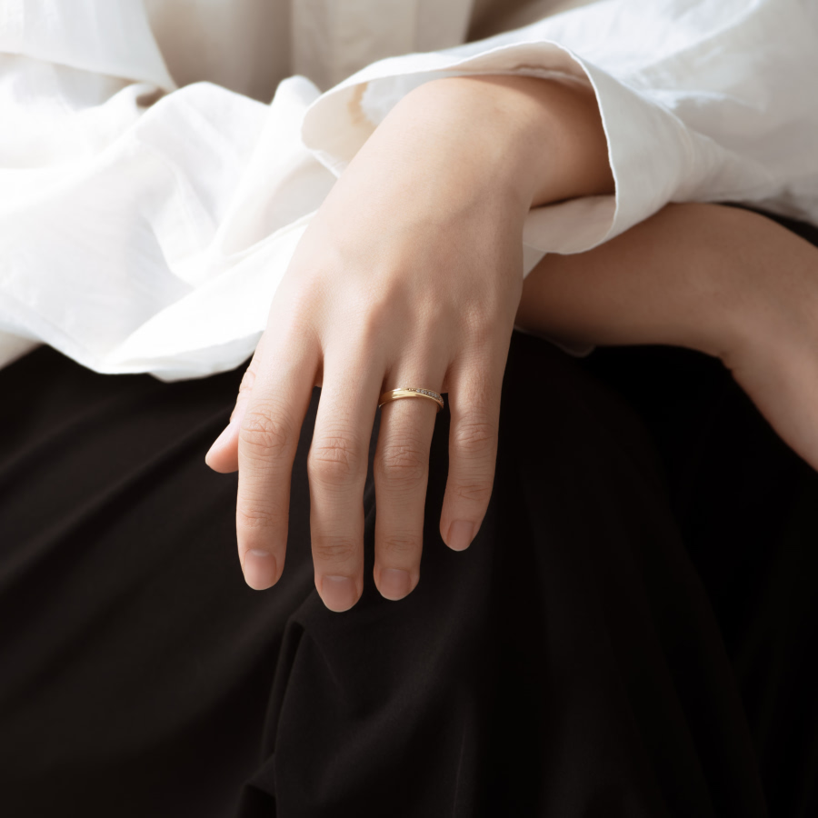인피니티II 반지 (소) 14k CZ