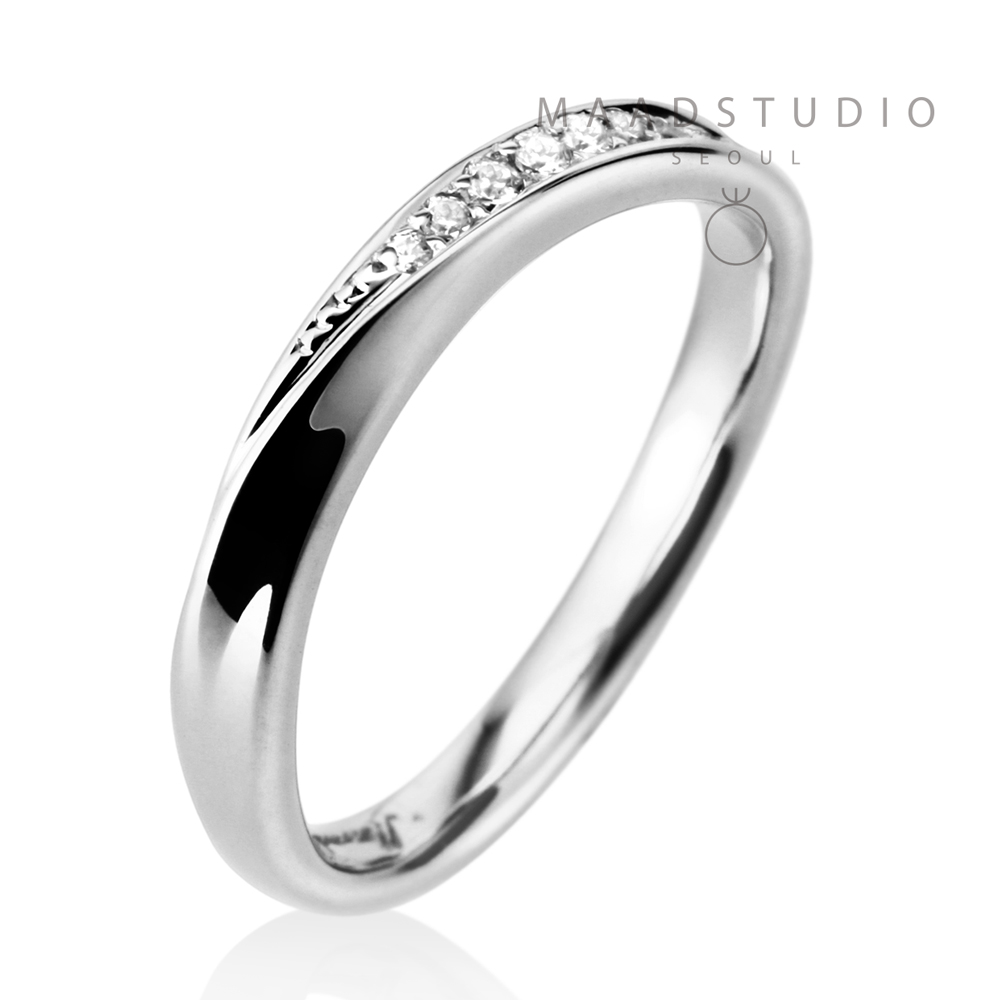 Infinity II ring (SS) 14k White gold CZ