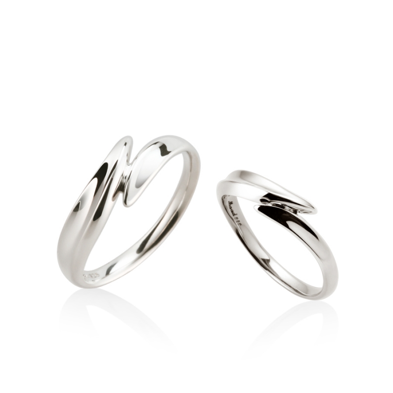 Neofinetia couple ring Set (M&S) Sterling silver