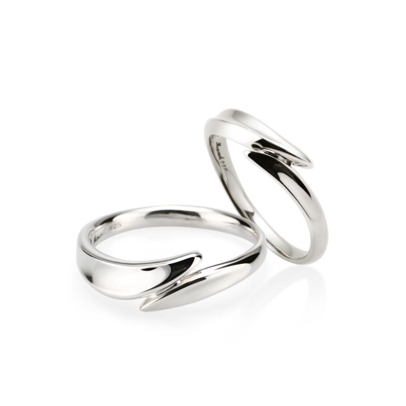 Neofinetia couple ring Set (M&S) Sterling silver