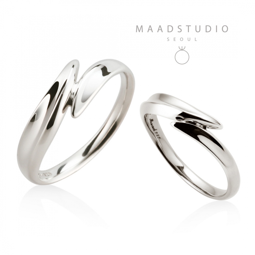 Neofinetia couple ring Set (M&S) Sterling silver