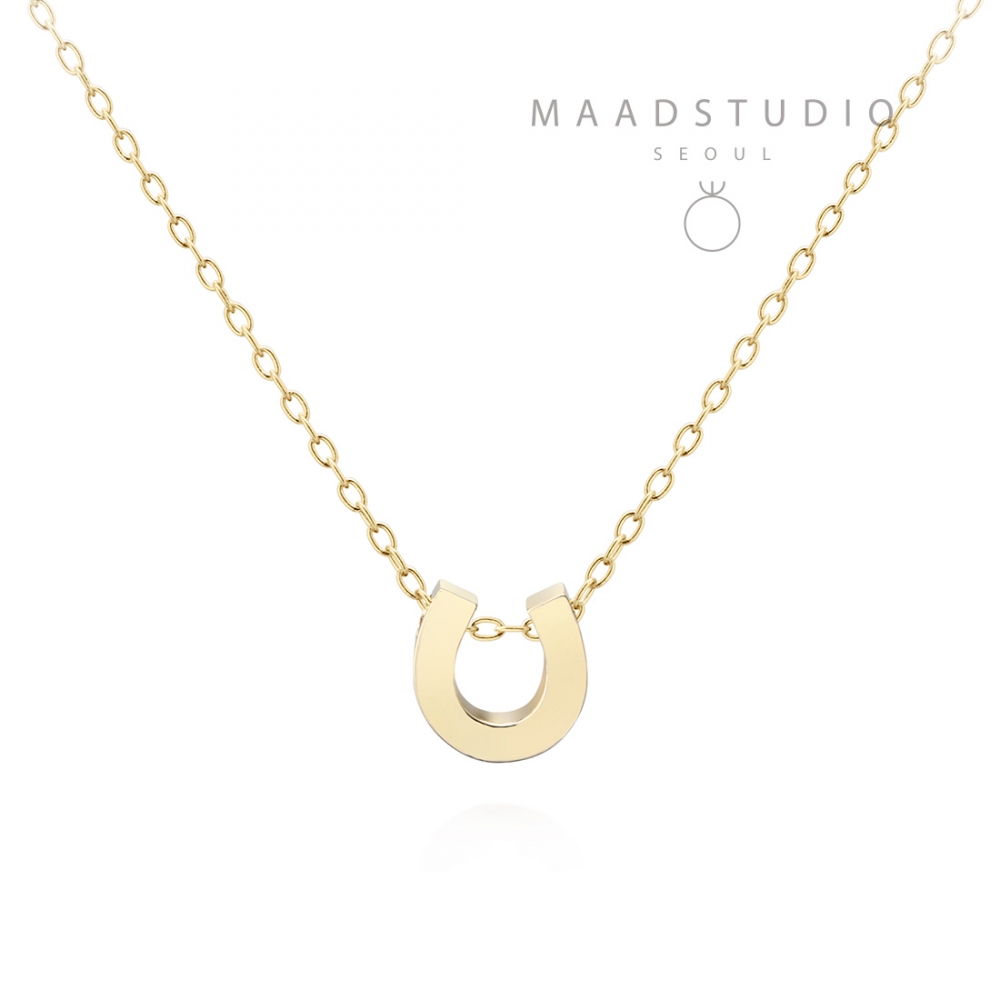 Horseshoe pendant (S) 14k gold