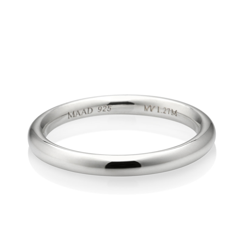 MR-I 오벌밴드링_Raised 2.7mm (중) Silver_925