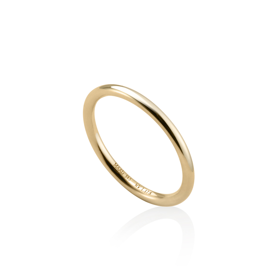 MR-I 오벌밴드링_Raised 1.7mm (소) 14k