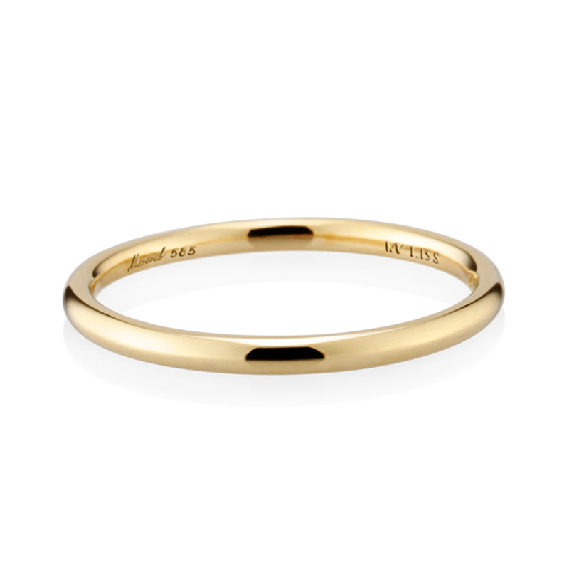 MR-I 오벌밴드링_Raised 1.5mm (소) 14k
