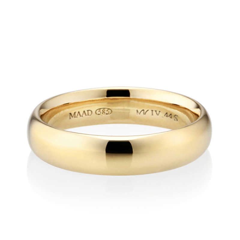 MR-IV 로우오벌밴드링 4.4mm (소) 14k