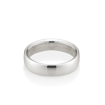 MR-X Flat oval band ring 5.3mm Sterling silver