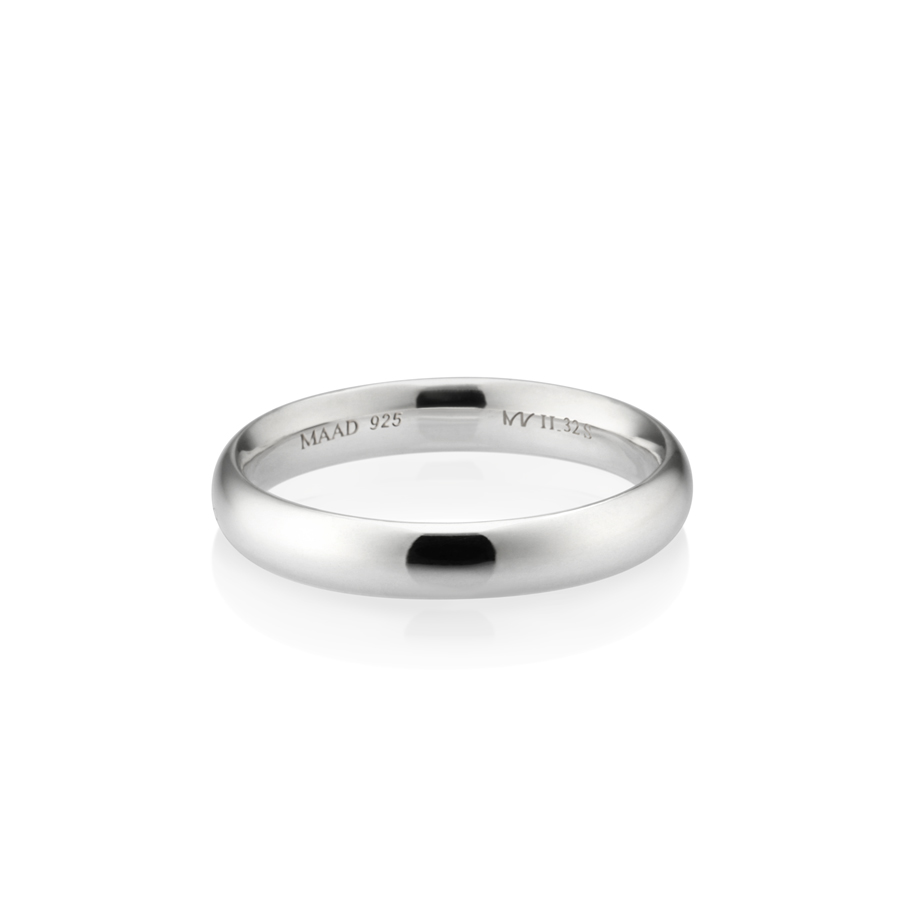 MR-II Oval band ring 3.2mm Sterling silver