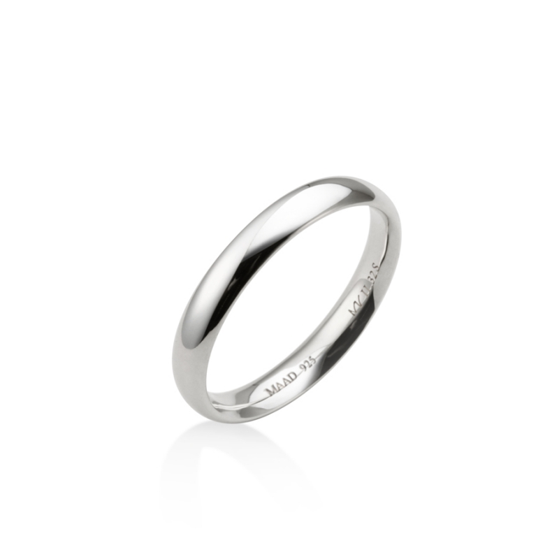 MR-II Oval band ring 3.2mm Sterling silver
