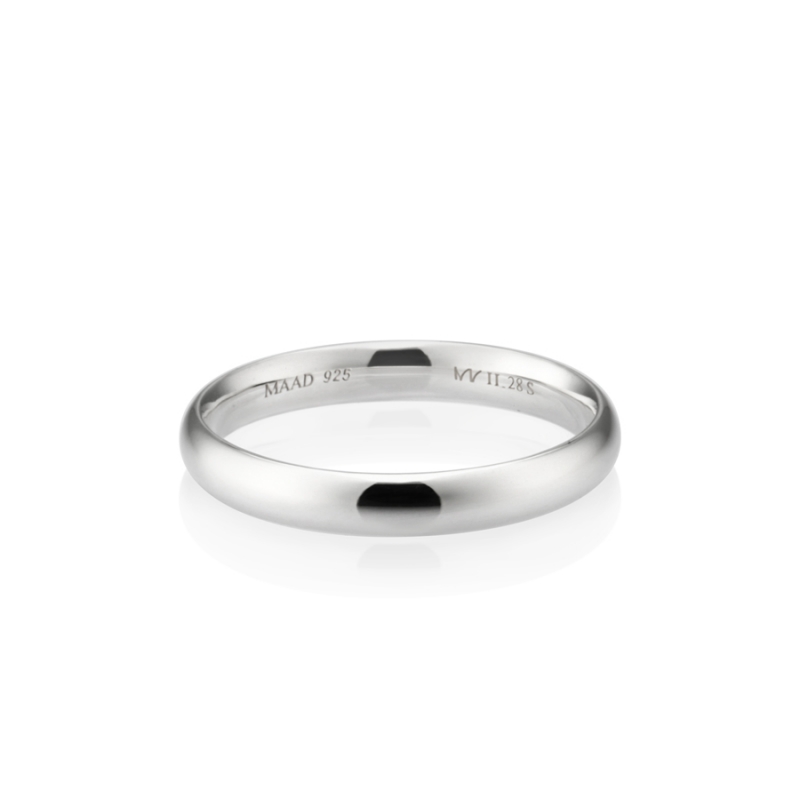 MR-II Oval band ring 2.8mm Sterling silver