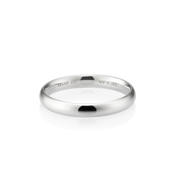 MR-II Oval band ring 2.8mm Sterling silver