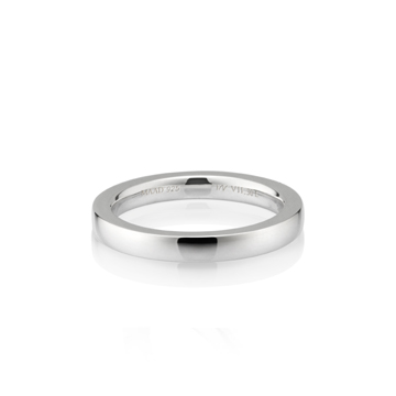 MR-VII Square band ring 3.0mm Sterling silver