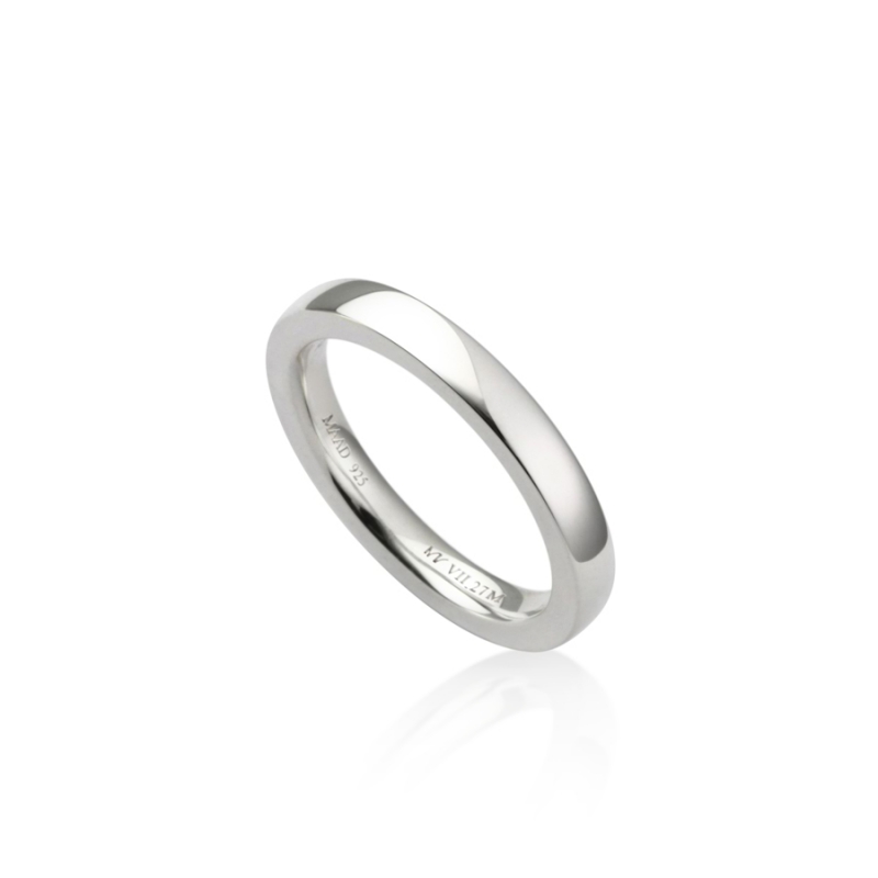 MR-VII Square band ring 2.7mm Sterling silver