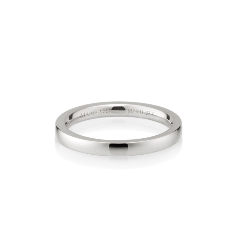 MR-VII Square band ring 2.3mm Sterling silver