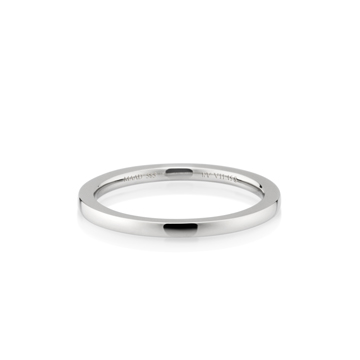 MR-VII Square band ring 1.5mm 14k White gold