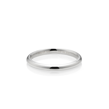 MR-III Oval dome band ring 2.3mm Sterling silver