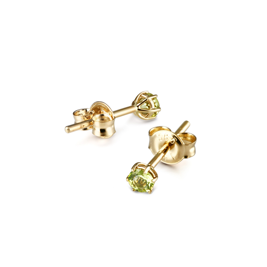 버드케이지 귀걸이 14k peridot 0.1ct
