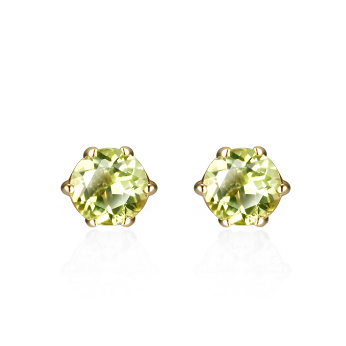 버드케이지 귀걸이 14k peridot 0.1ct