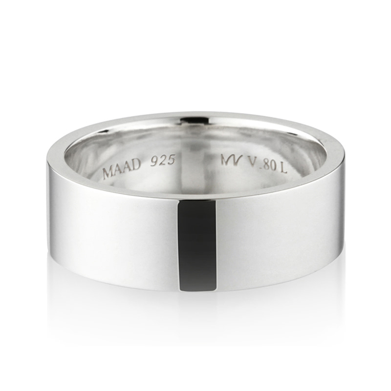 MR-V 플랫밴드링 8.0mm (대) Silver_925