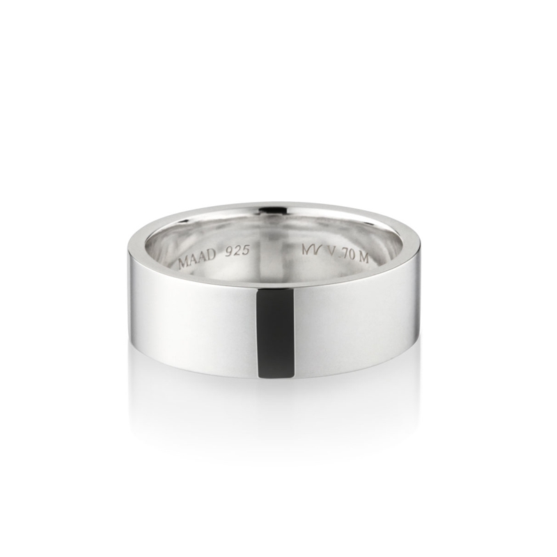 MR-V Flat band ring 7.0mm Sterling silver