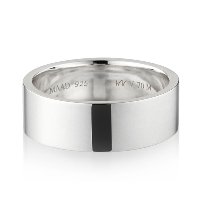 MR-V 플랫밴드링 7.0mm (중) Silver_925