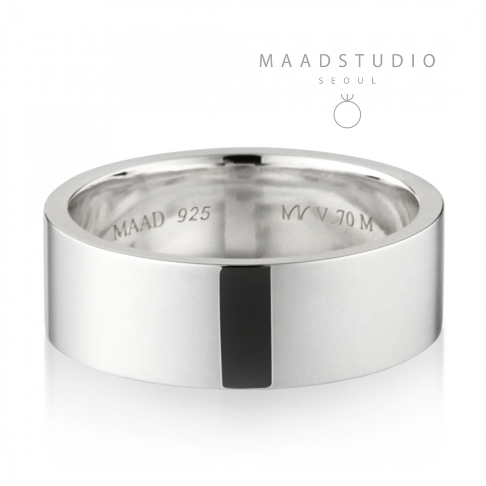 MR-V Flat band ring 7.0mm Sterling silver