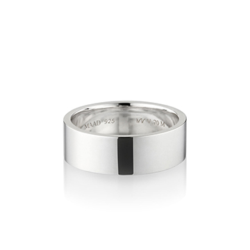 MR-V Flat band ring 7.0mm Sterling silver