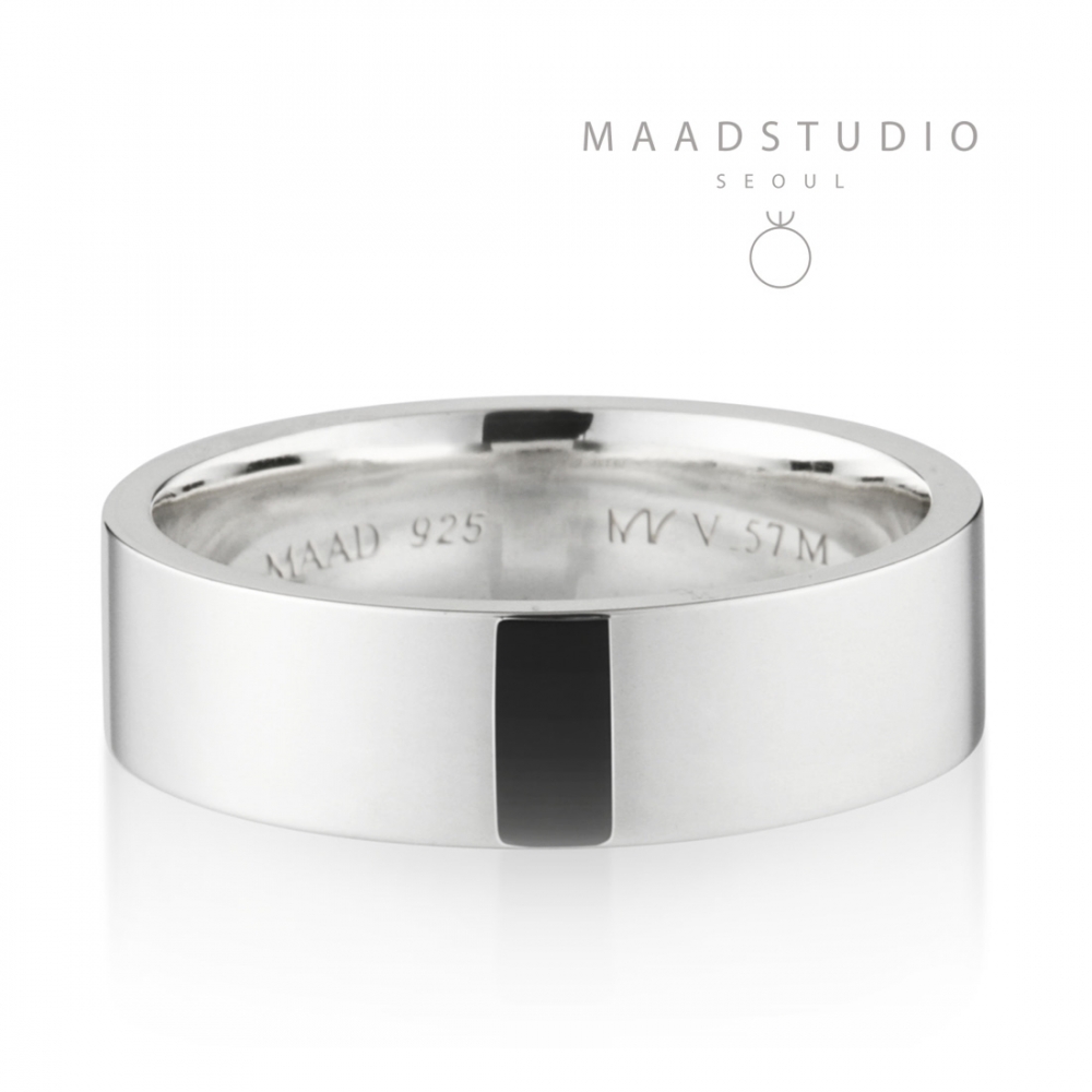 MR-V Flat band ring 5.7mm Sterling silver