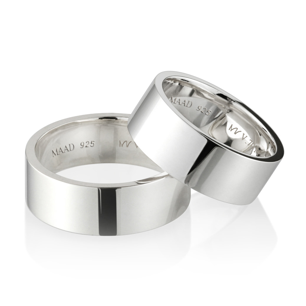 MR-V 플랫밴드 커플링 7.0mm+7.0mm (중+중) Silver_925