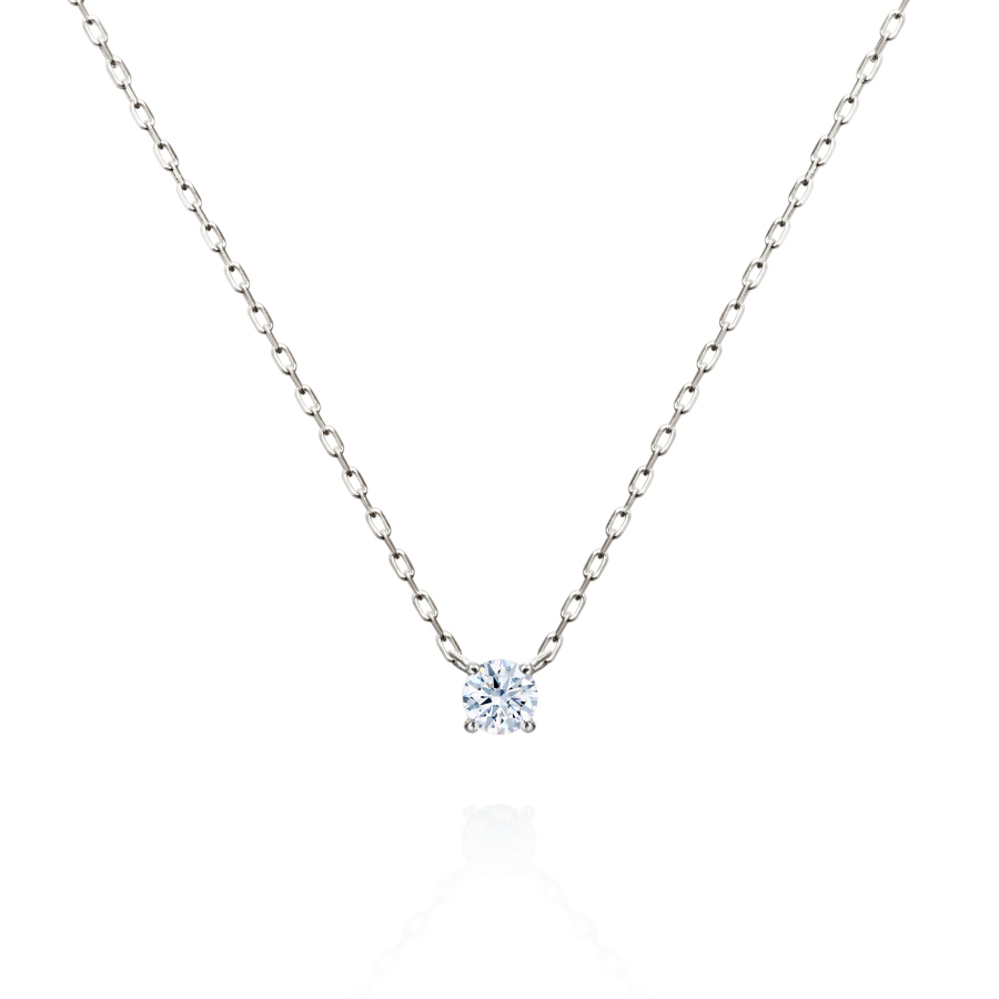 Birdcage II pendant 14k White gold CZ 0.1ct