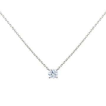 버드케이지II 목걸이 14k 화이트골드 0.3ct