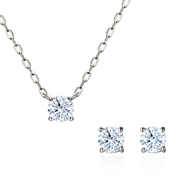 버드케이지II Set 14k 화이트골드 0.1ct