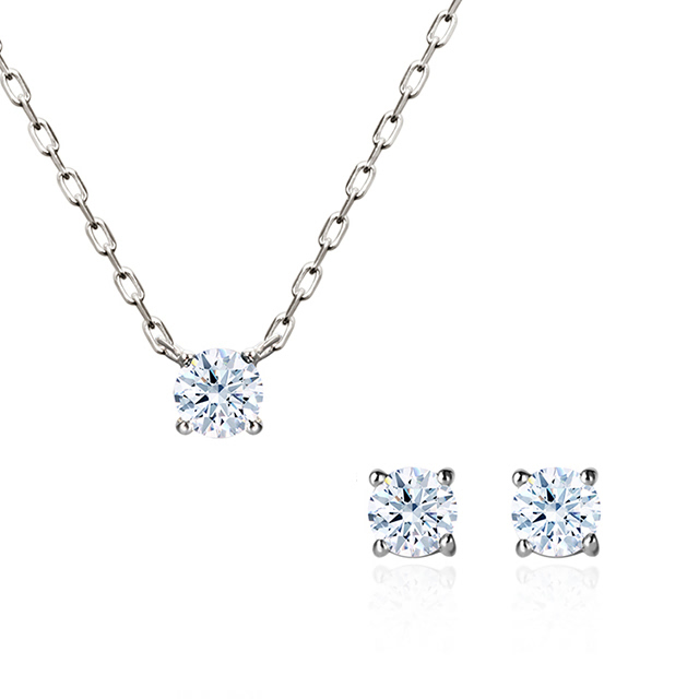버드케이지II Set 14k 화이트골드 0.3ct & 0.2ct