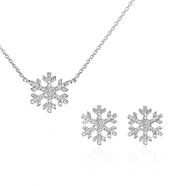 눈의 꽃 Set Silver_925 CZ
