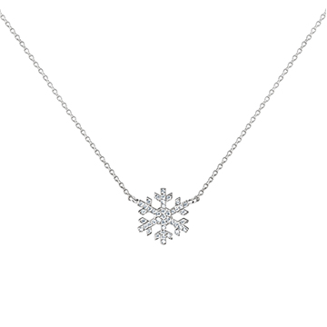 Yukinohana pendant (M) 14k White gold CZ