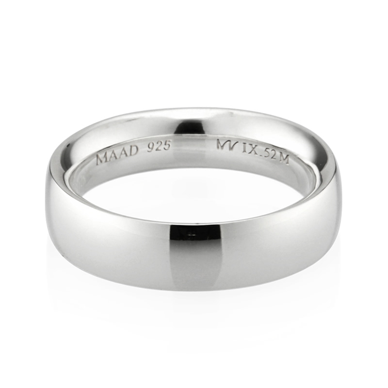 MR-IX 플랫아치로우돔밴드링 5.2mm (중) Silver_925