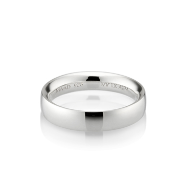 MR-IX Flat arch Low-dome band ring 4.2mm Sterling silver