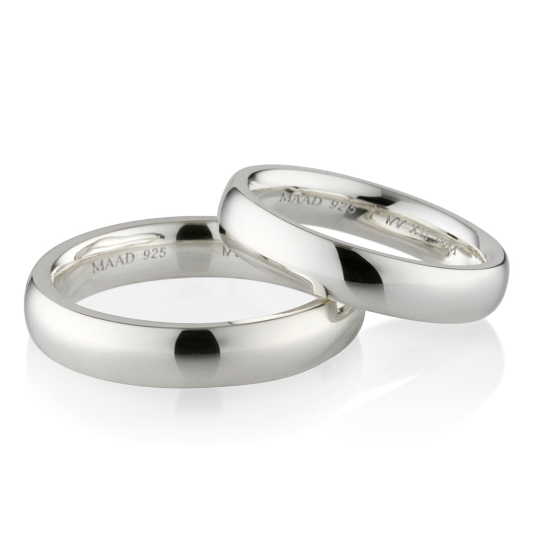 MR-XII 오벌스퀘어밴드 커플링 4.4mm+3.8mm (대+중) Silver_925