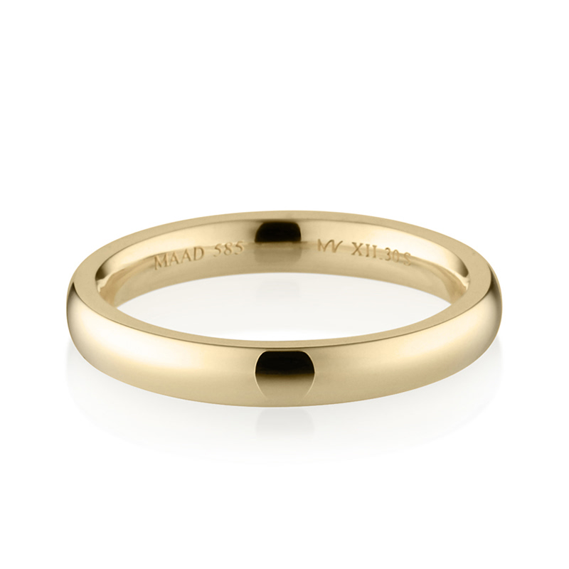 MR-XII 오벌스퀘어밴드링 3.0mm (소) 14k