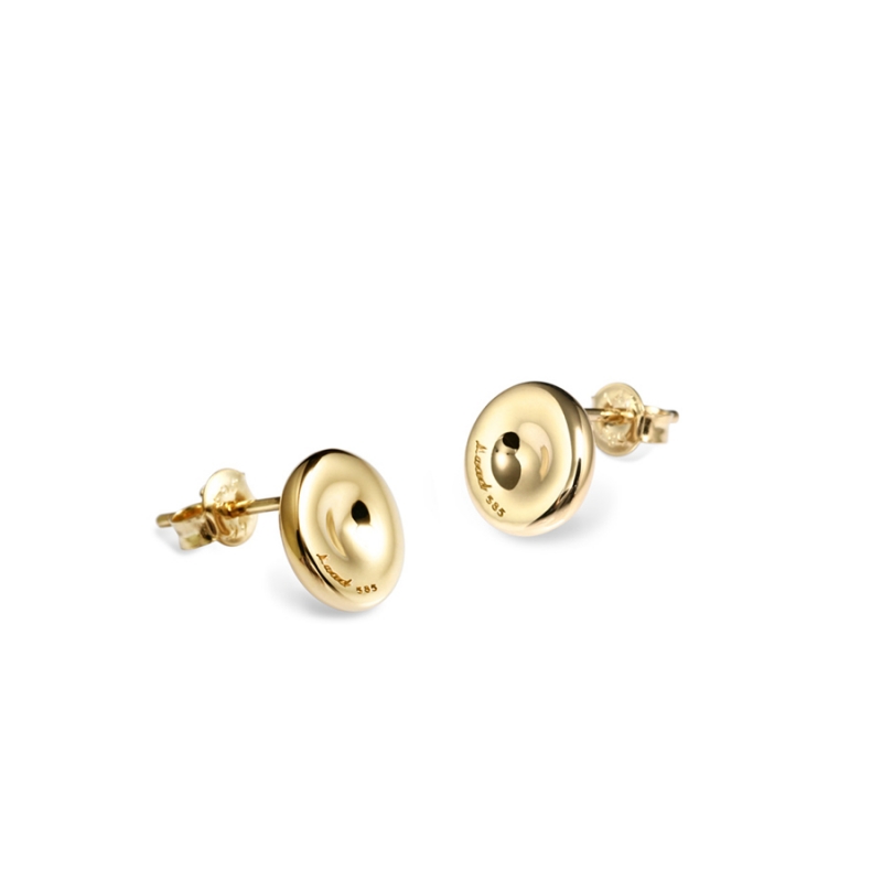Erythrocyte earring 14k gold